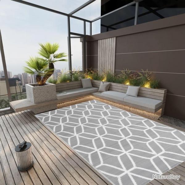 Tapis d'extrieur ARAKIL Gris 140x200 cm PP alsavelo
