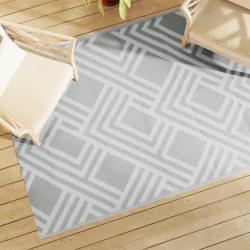 Tapis d'extérieur ARAKIL gris 140 x 200 cm PP alsavelo