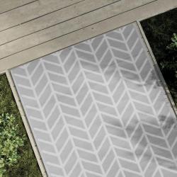 Tapis d'extérieur ARAKIL Gris 120x180 cm PP alsavelo