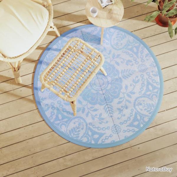 Tapis d'extrieur ARAKIL bleu azur 120 cm PP alsavelo