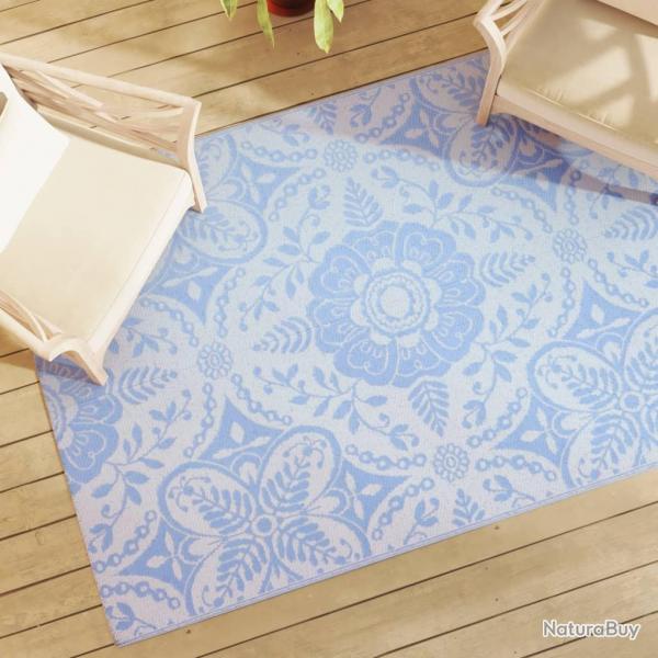 Tapis d'extrieur ARAKIL bleu azur 140x200 cm PP alsavelo
