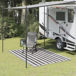 Tapis de tente 250x300 cm Anthracite et blanc alsavelo