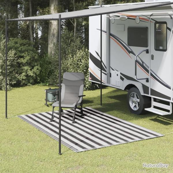 Tapis de tente 250x300 cm Anthracite et blanc alsavelo
