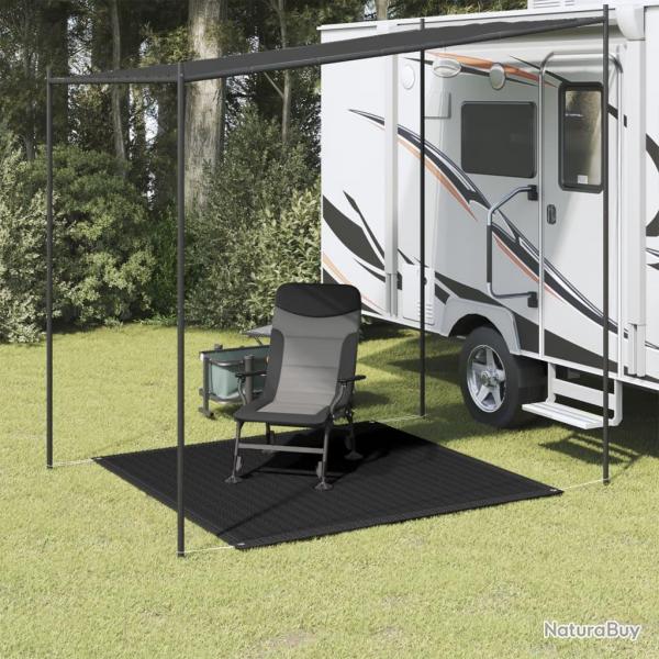 Tapis de tente 200x200 cm Noir alsavelo