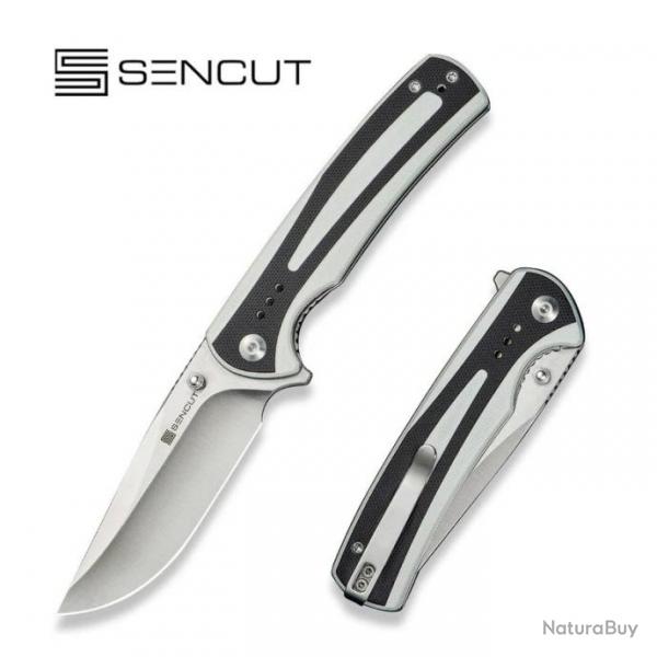 Couteau Sencut Regnator White/Black Lame Clip Point Acier 9Cr18MoV Manche G10 IKBS Clip S240573