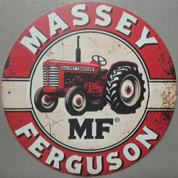 plaque decoration en alu panneau vintage TRACTEUR MASSEY FERGUSON TRACTOR MF ref 4