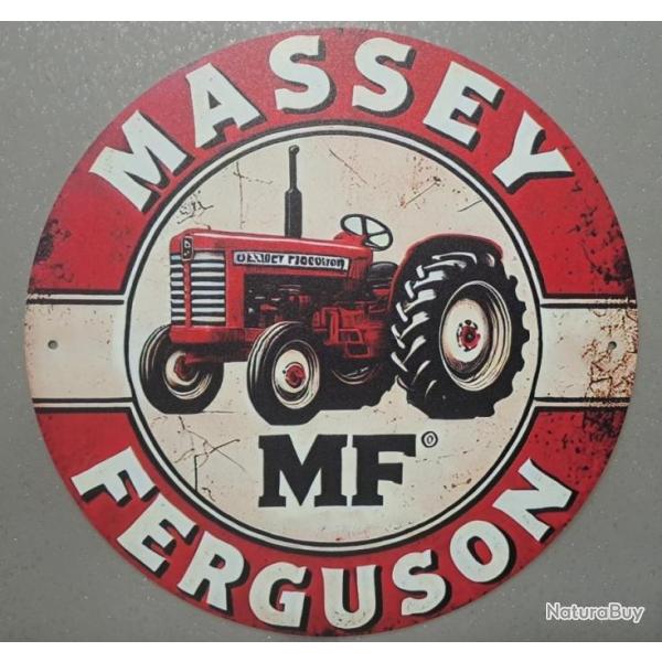 plaque decoration en alu panneau vintage TRACTEUR MASSEY FERGUSON TRACTOR MF ref 4
