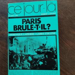 LIVRE "PARIS BRULE T IL ?"MODÈLE 2