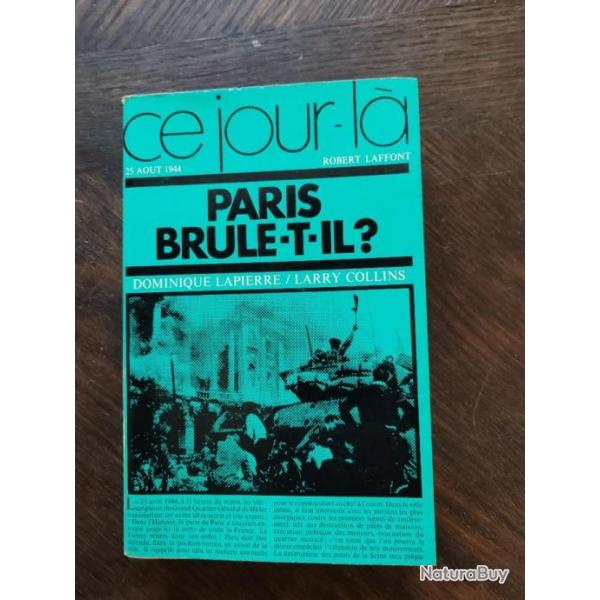 LIVRE "PARIS BRULE T IL ?"MODLE 2