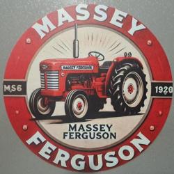 plaque decoration en alu panneau vintage TRACTEUR MASSEY FERGUSON TRACTOR ref 3