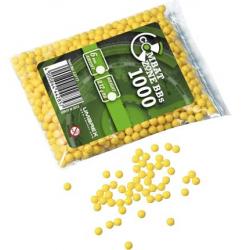 BILLES BBS 6MM COMBAT ZONE JAUNE 0.12G SACHET X1000