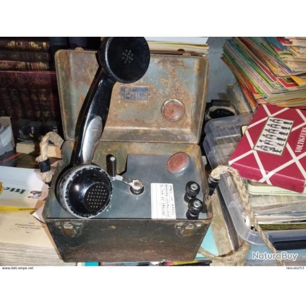 Tlphone poste portatif  magnto 1938 Trs bonne ett