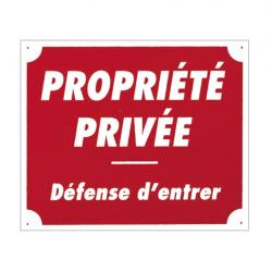 Panneau akilux ''Propriété privée'' 30 x 25 cm