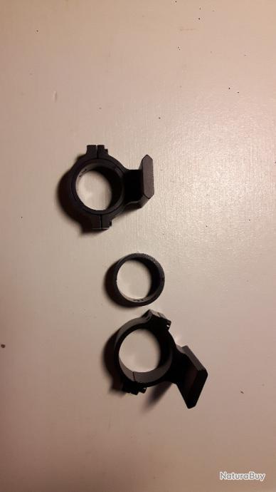 Supports De Lunette Tactique 30 Mm - Monture Double Anneau - Dégagement Rapide - Rail Picatinny 20 Mm