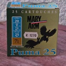 Cartouches Mary Arm Puma 25 calibre 20