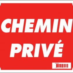 Panneau akilux ''Chemin privé'' 30 x 25 cm