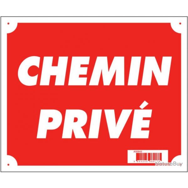 Panneau akilux ''Chemin priv'' 30 x 25 cm