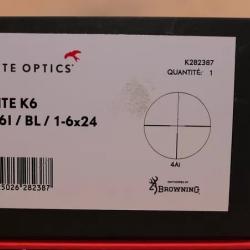 KITE LUNETTE K6 X6I BL 1-6X24 NEUVE