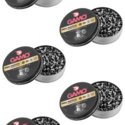 Lot de 5 boîtes de 500 plombs Gamo Pro Match Competition - calibre 4.5mm