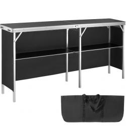 Comptoir de Stand Pliant Foire Salon Expo 195x38,5x88 cm