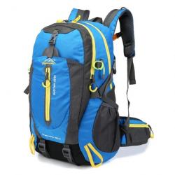 Sac à Dos 40L Ultra-Résistant Compact Confort et Fonctionnalité pour Toutes Vos Aventures Bleu