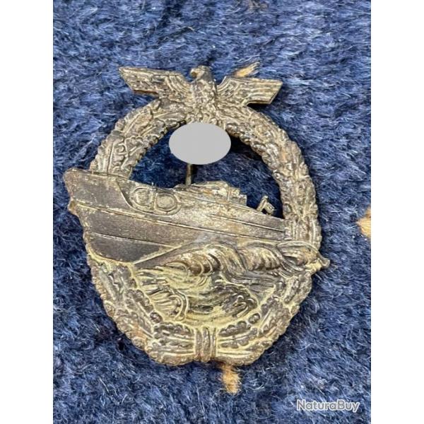 un insigne allemand de combat des destroyers ww2