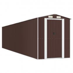 Abri de jardin cabane cabanon maison de stockage remise extérieur hangar outils robuste foncé 192 x