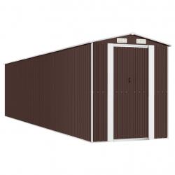 Abri de jardin cabane cabanon maison de stockage remise extérieur hangar outils robuste foncé 192 x