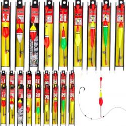 Lot de 27 Lignes Pré Montée pour la Peche à la Truite Tailles 5#, 7#, 9#