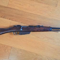 Superbe Carabine carcano m91 de 1944 sortie d'arsenal cal 6.5x52