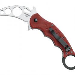 COUTEAU FOX TRAINING KARAMBIT 11CM G10 BORDEAUX