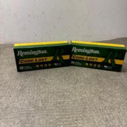 LOT DE 2 BOITES DE REMINGTON CORE-LOKT CALIBRE 444 MARLIN - 1 sans prix de réserve