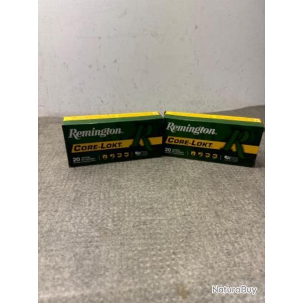 LOT DE 2 BOITES DE REMINGTON CORE-LOKT CALIBRE 444 MARLIN - 1 sans prix de rserve