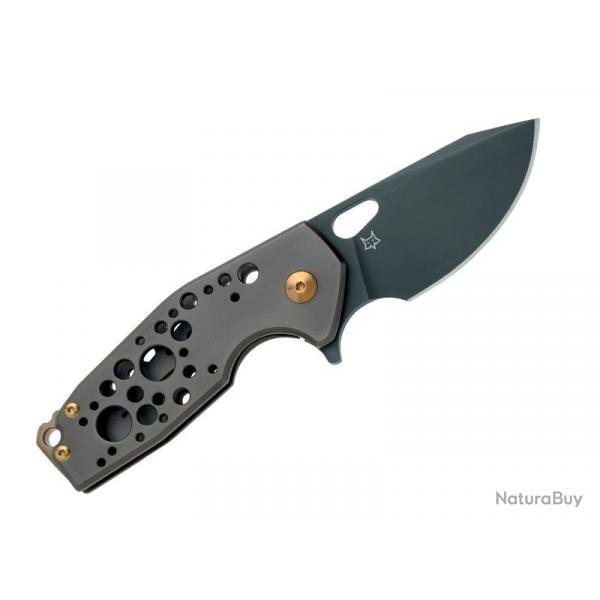 COUTEAU FOX SURU TITANIUM NOIR/BRONZE PVD GAUCHER