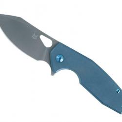 COUTEAU FOX YARU TITANIUM BLEU