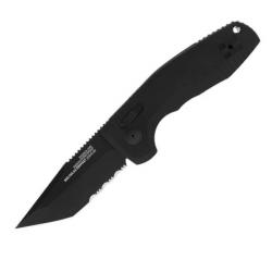 SGTACAUCOMPSBK Couteau automatique SOG-TAC tout noir acier D2