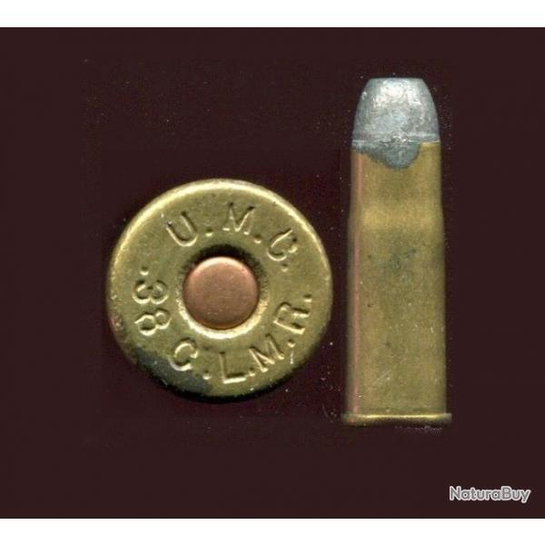 .38 CLMR - UMC - RARE cartouche pour carabine Colt Lighting Magasine Rifle Mle 1884 - Black Powder