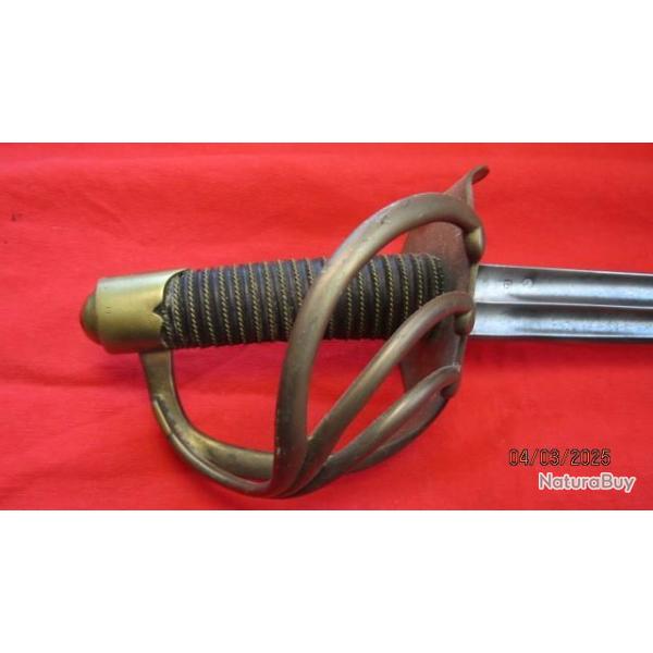 reproduction 1 sabre dragon cuirassier an XII guerres Napoloniennes 1 empire Sans fourreau