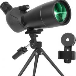 Longue-VueTélescope Ultra HD 25-75X70 Double Mise au Point HD étanche Objectif FMC Prisme BAK4 Noir