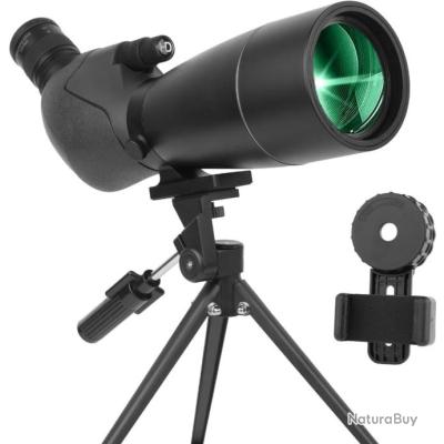 Cannocchiale Telescopio 25-75x70 Mm - Impermeabile, Prismi BAK4, Doppia Messa A Fuoco, Con Treppiede, Per Birdwatching E Caccia