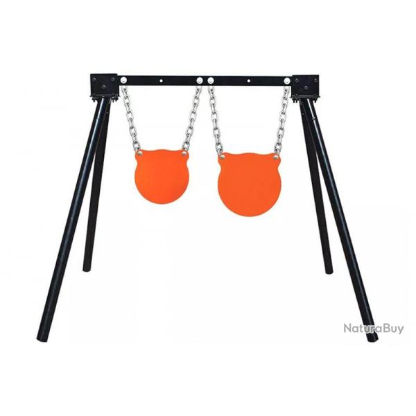 Cible 2 gongs acier ultra rsistant