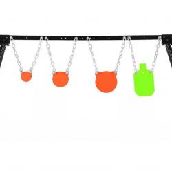 Cible 4 gongs acier ultra résistant