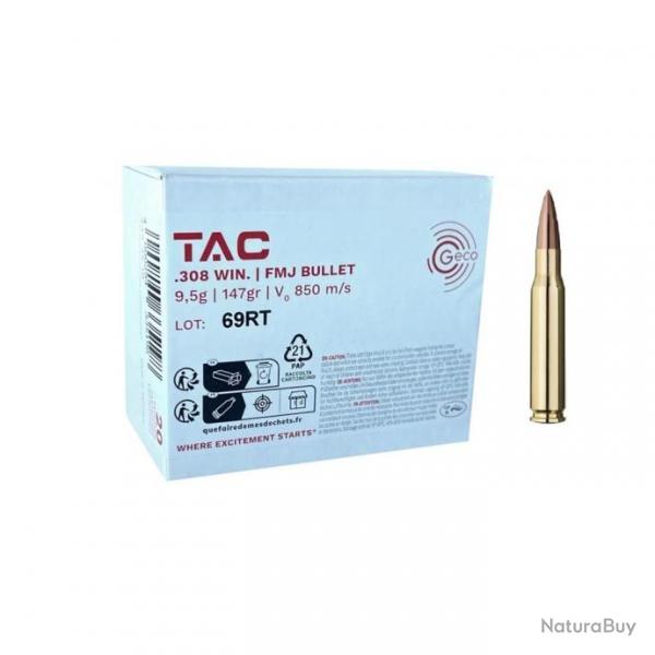 GECO TAC cal.308 Win FMJ 147grains x 20