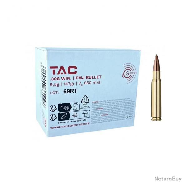 GECO TAC cal.308 Win FMJ 147grains x 20