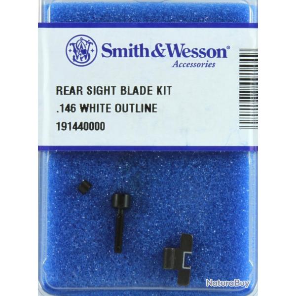 KIT FEUILLET DE HAUSSE SMITH ET WESSON .146 LISERAIS BLANC REF .191440000