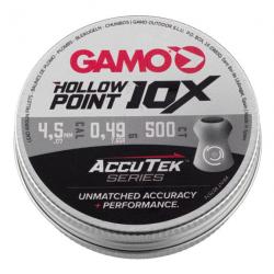 GAMO - Plombs HOLLOW POINT ACCUTEK 4,5 mm (x500)