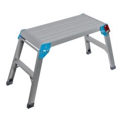 Plateforme Silverline en aluminium 910x415x500mm charge 150kg pieds antidérapants SILVERLINE