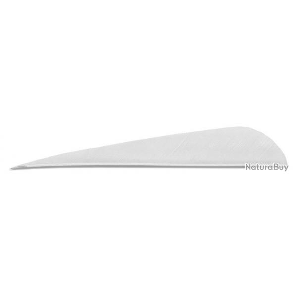 Plumes Rondes 4'' RW Blanches - Paquet de 24