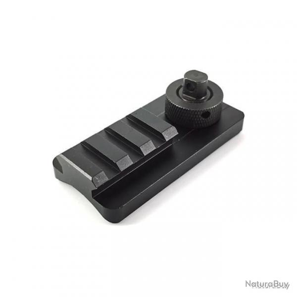 ADAPTATEUR BIPIED RAIL PICATINNY-WEAVER AVEC ATTACHE POUR GRENADIERE - LIVRAISON GRATUITE
