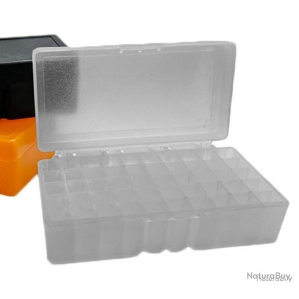 BOTE  MUNITIONS 9MM 50 EMPLACEMENTS - TRANSPARENTE - LIVRAISON GRATUITE